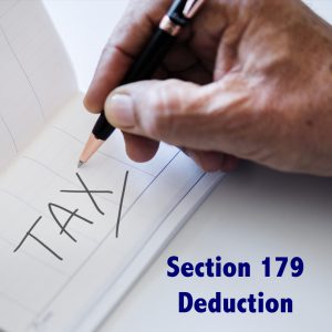 Hand Writing Tax In Ledger, Section 179 Deduction